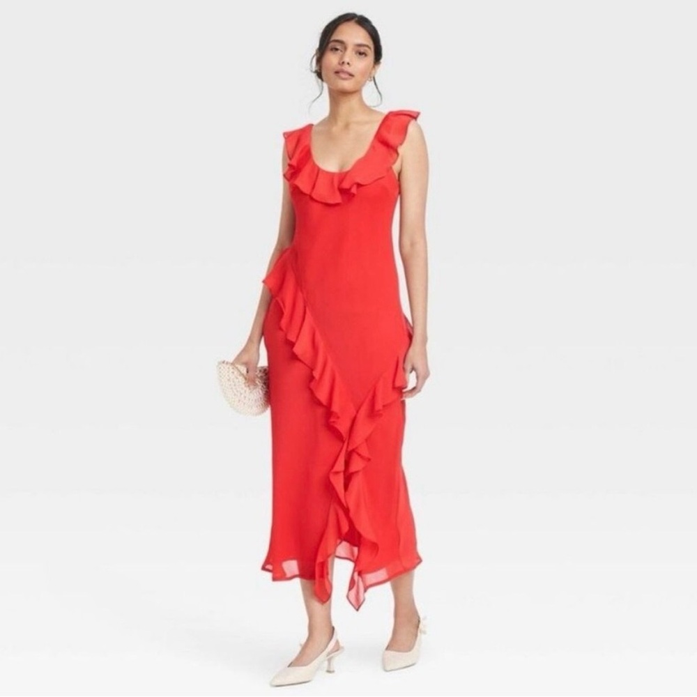 a new day Vibrant Red Maxi Dress - Picture 6 of 6